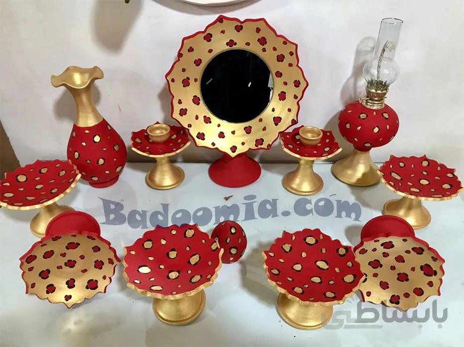 ست کامل هفت سین قرمز پلنگی ❤️