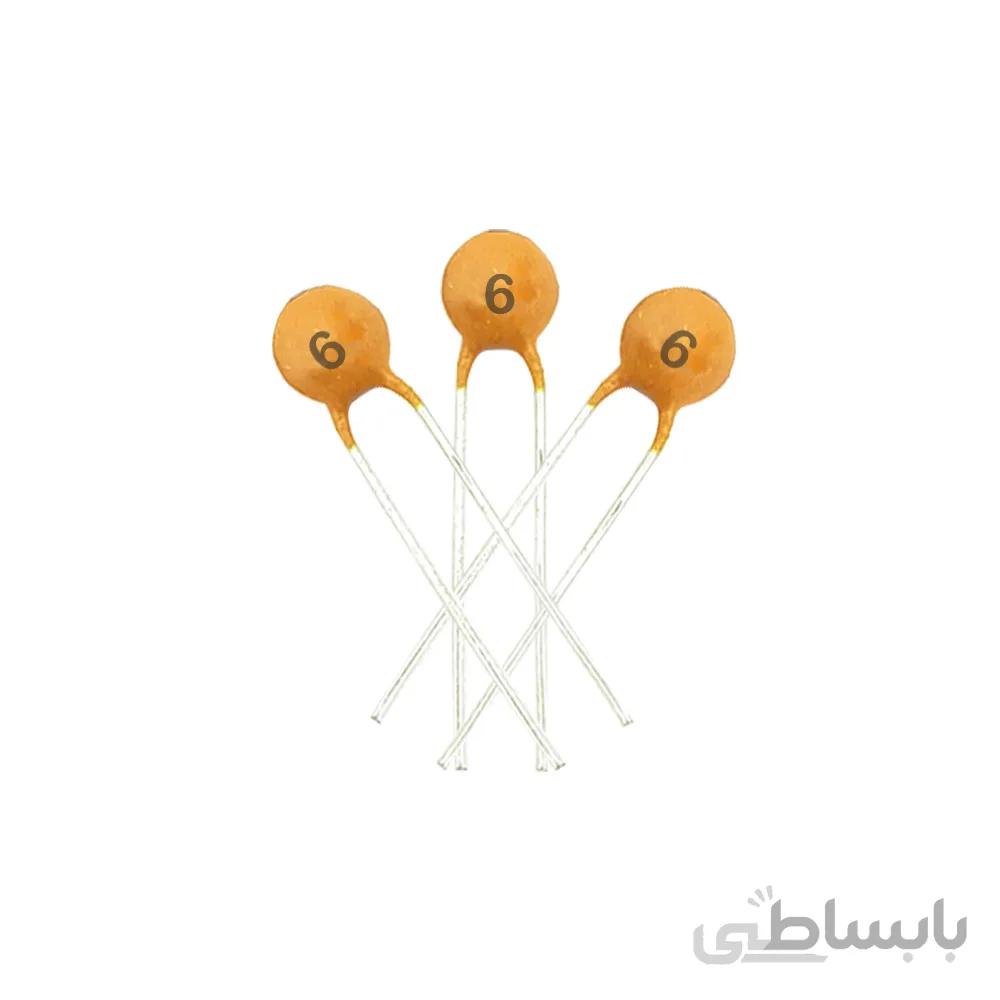 خازن عدسی 6pF