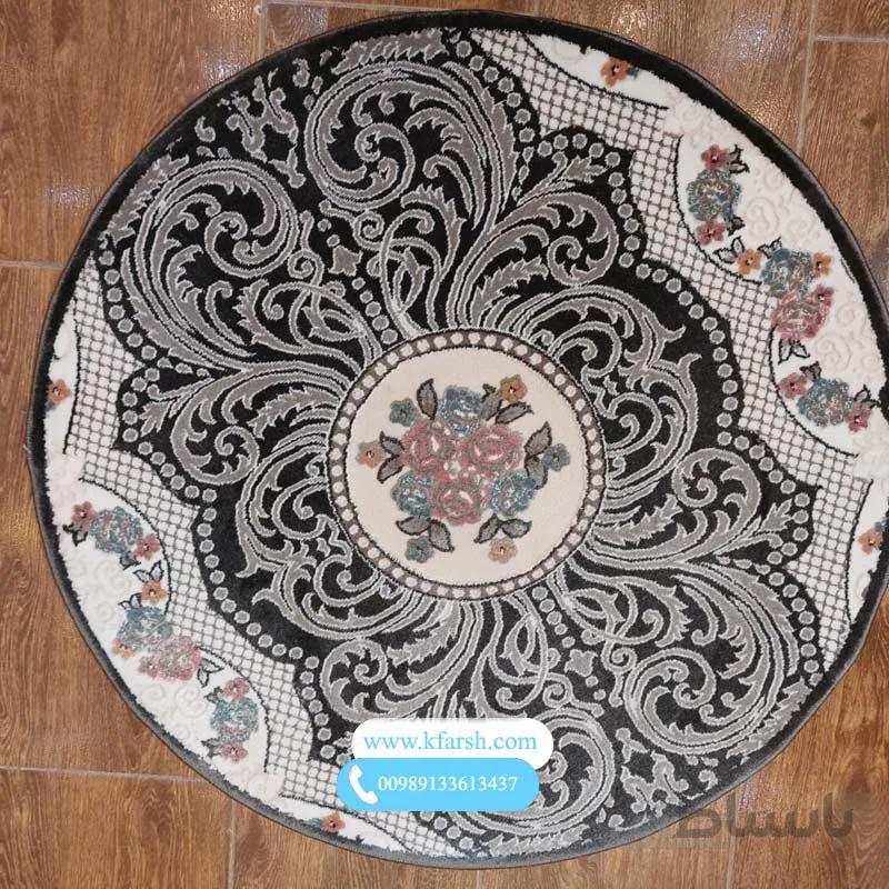 فرش گرد یک متری لوکس