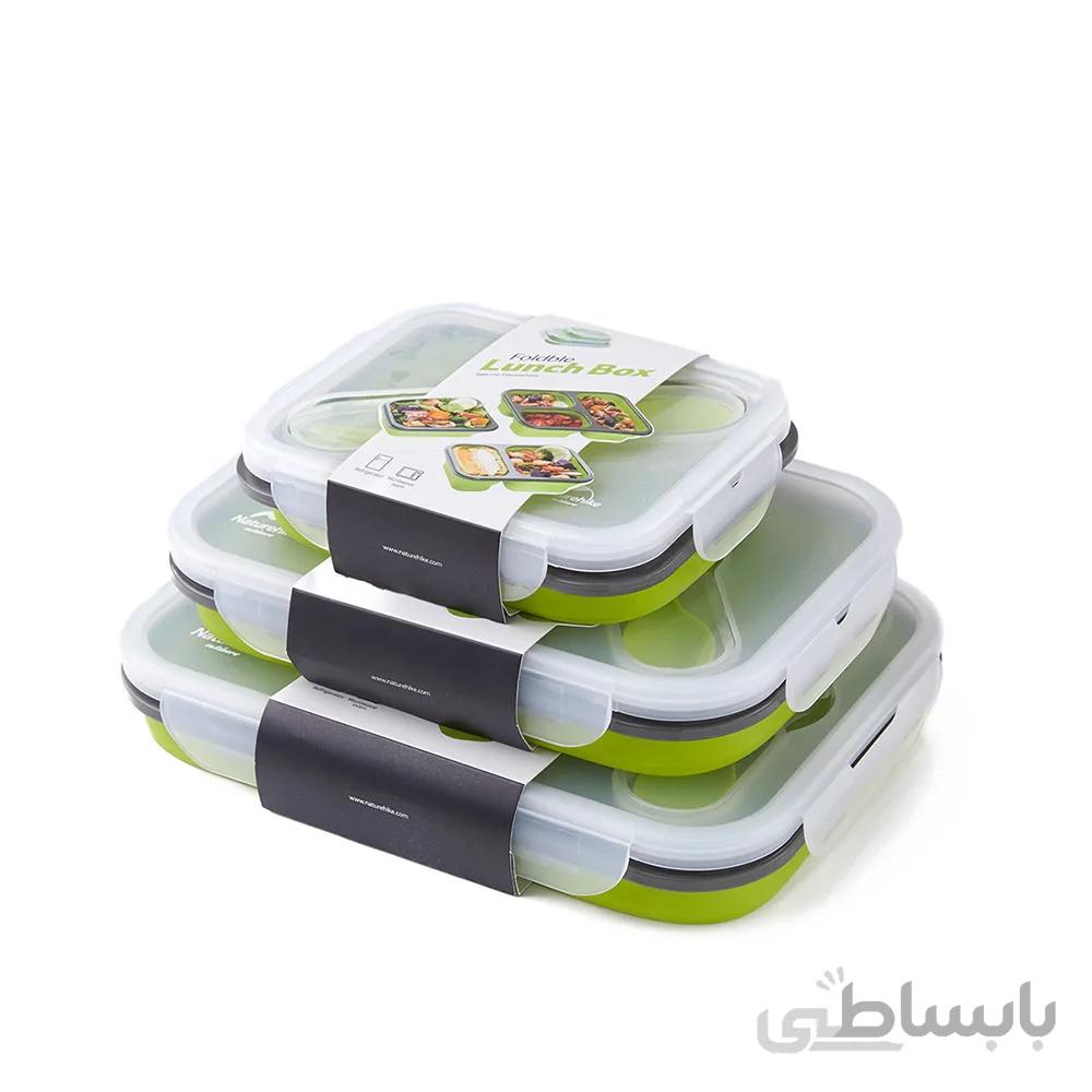 ظرف غذا سیلیکونی نیچرهایک مدل CJ03 Foldable