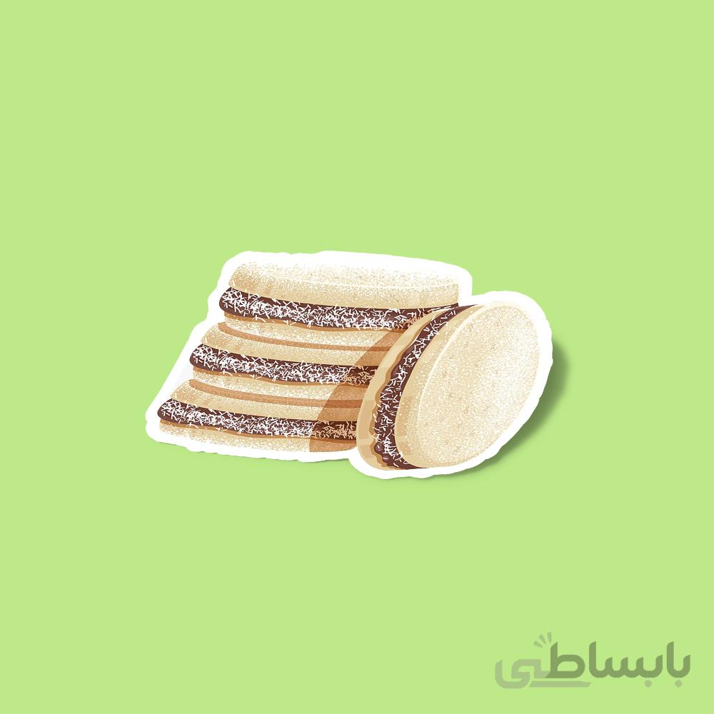 استیکر Alfajor Dulce De Leche Cookies
