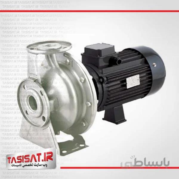 پمپ سانتریفیوژ لئو مدل XZS50-32-200 ا پمپ سانتریفیوژ استاندارد تک پروانه استیل لئو مدل XZS 50-32-200