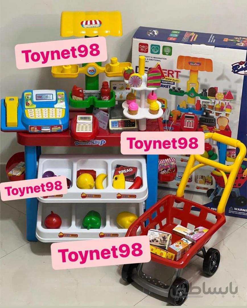 سوپر مارکت مدل ترازو دار و دارای کارتخوان و صندوق فروشگاهی