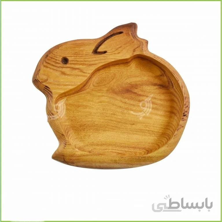 ظرف چوبی کودک خرگوش کد ۱۰۱۴۴۰