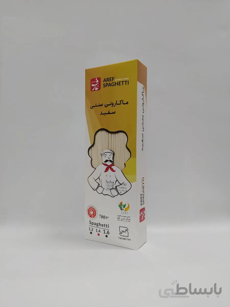 ماکارونی سفید 1/4 ارگانیک 700 گرمی عارف