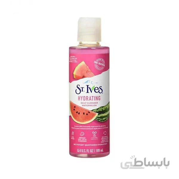 ژل شست و شوی صورت هندوانه ST.Ives حجم 189 میلی لیتر