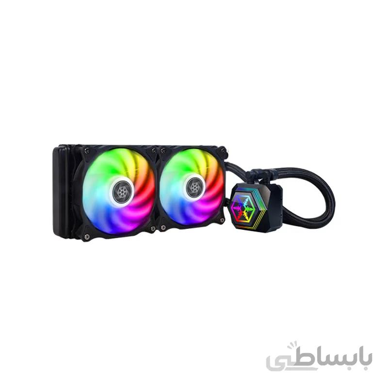خنک کننده پردازنده سیلوراستون مدل PF240-ARGB ا فن پردازنده سیلور استون PF240-ARGB 240mm All in One RGB CPU Liquid Cooler