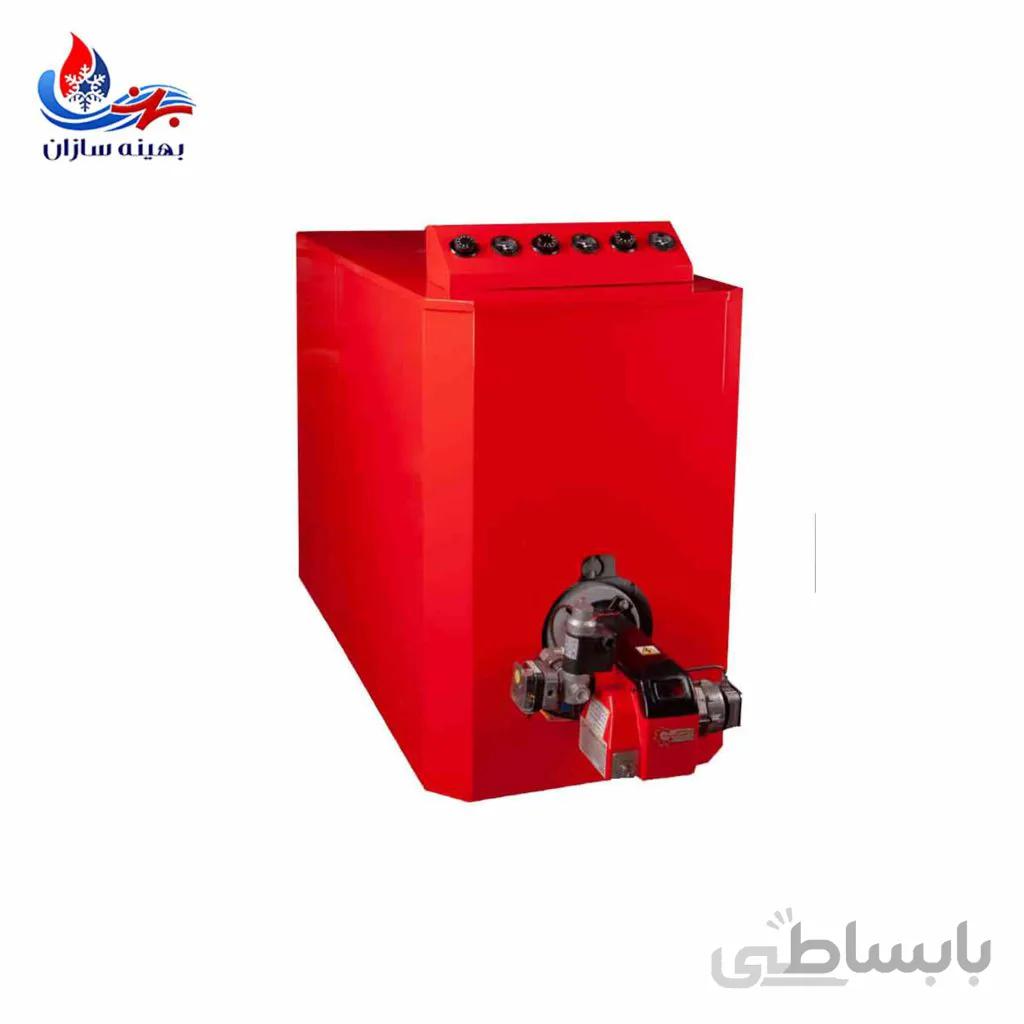 پکیج زمینی شوفاژکار مدل آذرخش بلند 9 پره ا پکیج زمینی شوفاژکار مدل آذرخش 9 بلند با دیگ چدنی 9 پره و مخزن کویل دار 160 لیتری بدون مشعل و ظرفیت 83100 کیلوکالری