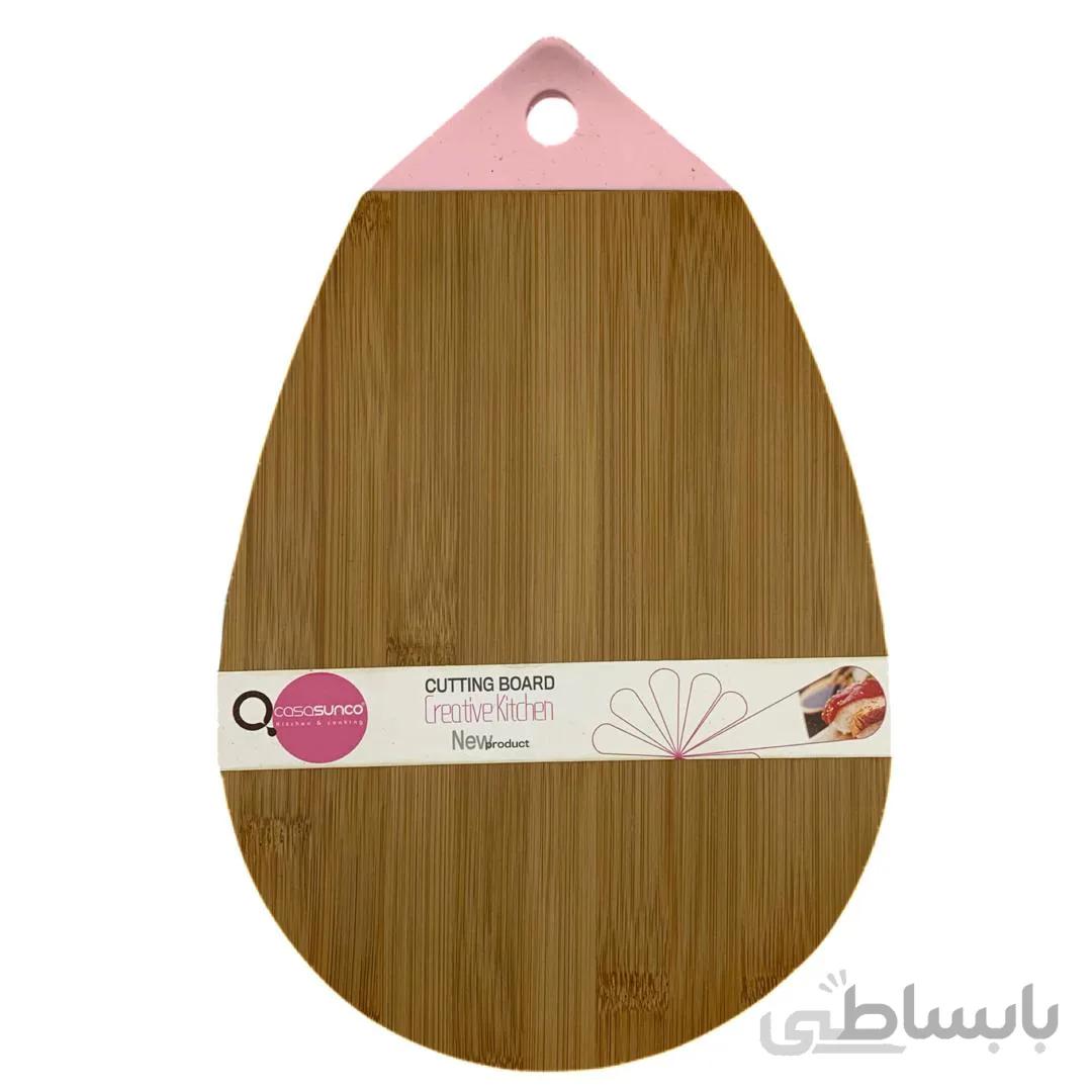 تخته گوشت بامبو مدل قطره سایز بزرگ کد 420