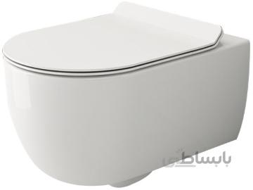 توالت فرنگی وال هنگ بوچی (BOCCHI) مدل V-Tondo کد KB1001 ا BOCCHI V-Tondo Wall-hung toilet bowl set