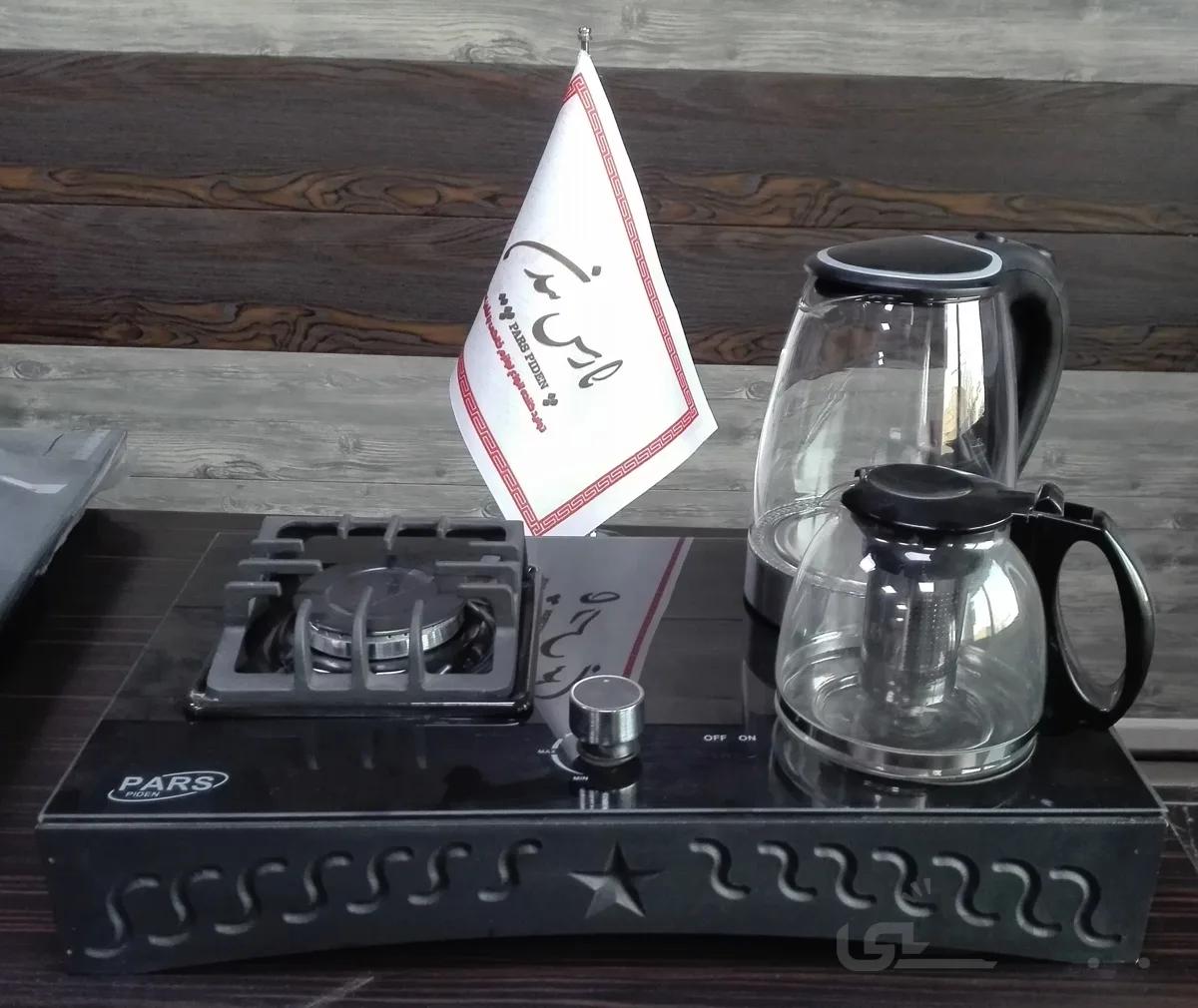 چای ساز پارس پیدن مدل ترکیبی (برقی/گازسوز) با کتری شیشه ای ا Parspiden Tea maker