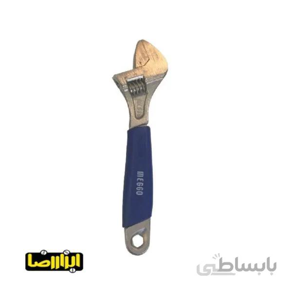 آچار فرانسه روکش دار 8 اینچ