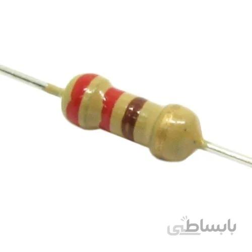 مقاومت 220 اهم 1/4 وات 5 درصد