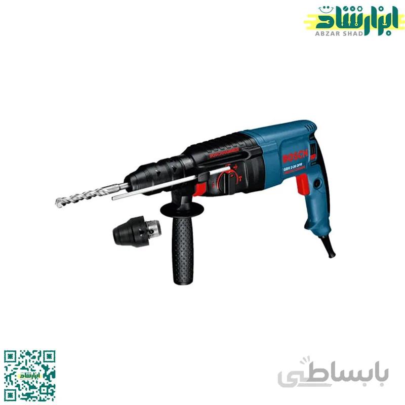 دریل پیچ گوشتی چکشی شارژی بوش مدل GBH 2-26 dfr ا rechargable-drill-gsb2-26-dfr_bosch کد 317926