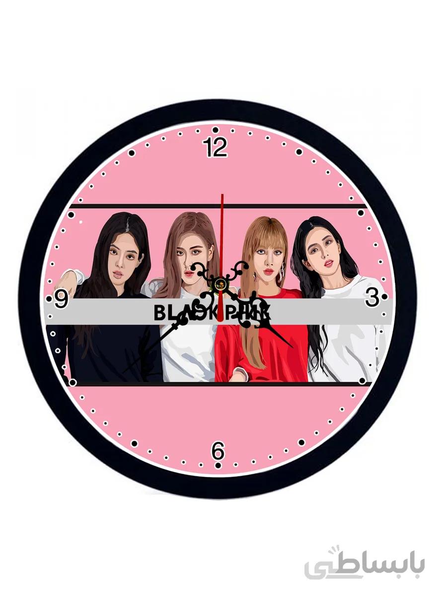 ساعت دیواری طرح گروه black pink