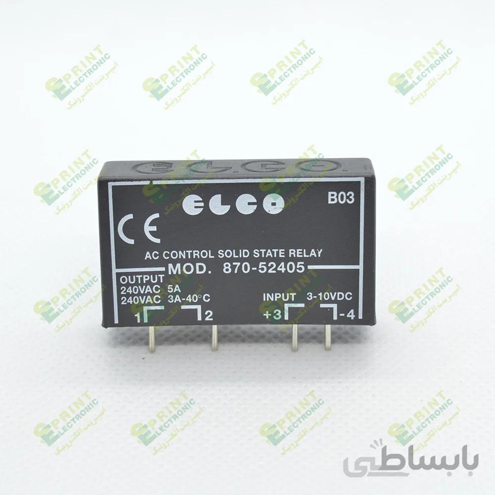 رله الکترونیکی SSR روبردی 4 پایه تک فاز 5 آمپر DC/AC