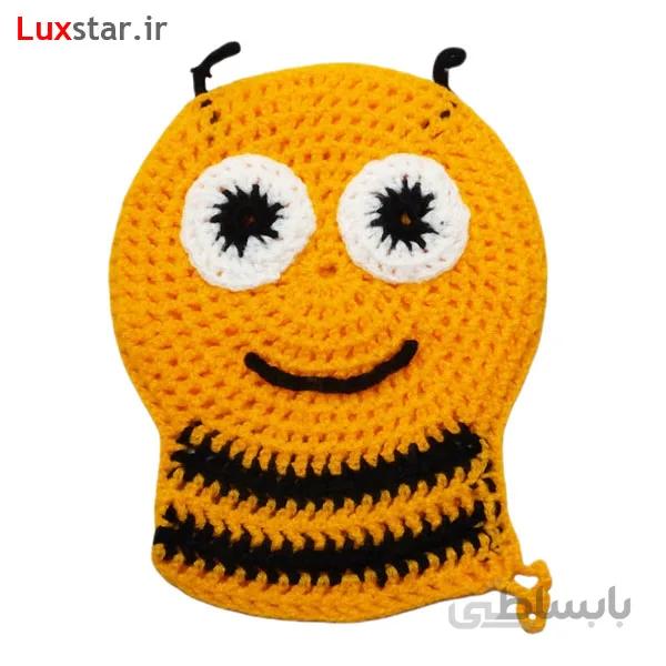 لیف عروسکی طرح زنبور عسل ا Bee washcloth