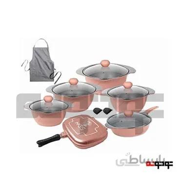 سرویس قابلمه ۱۵ پارچه ام جی اس (MGS) طرح کُره