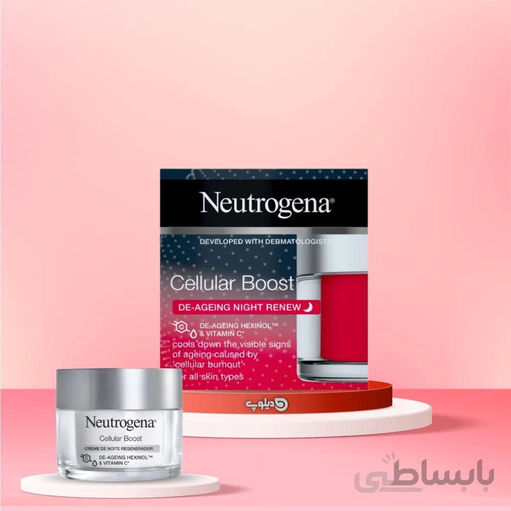 کرم شب نوتروژینا ضد پیری و تقویت کننده پوست ا cellular boost