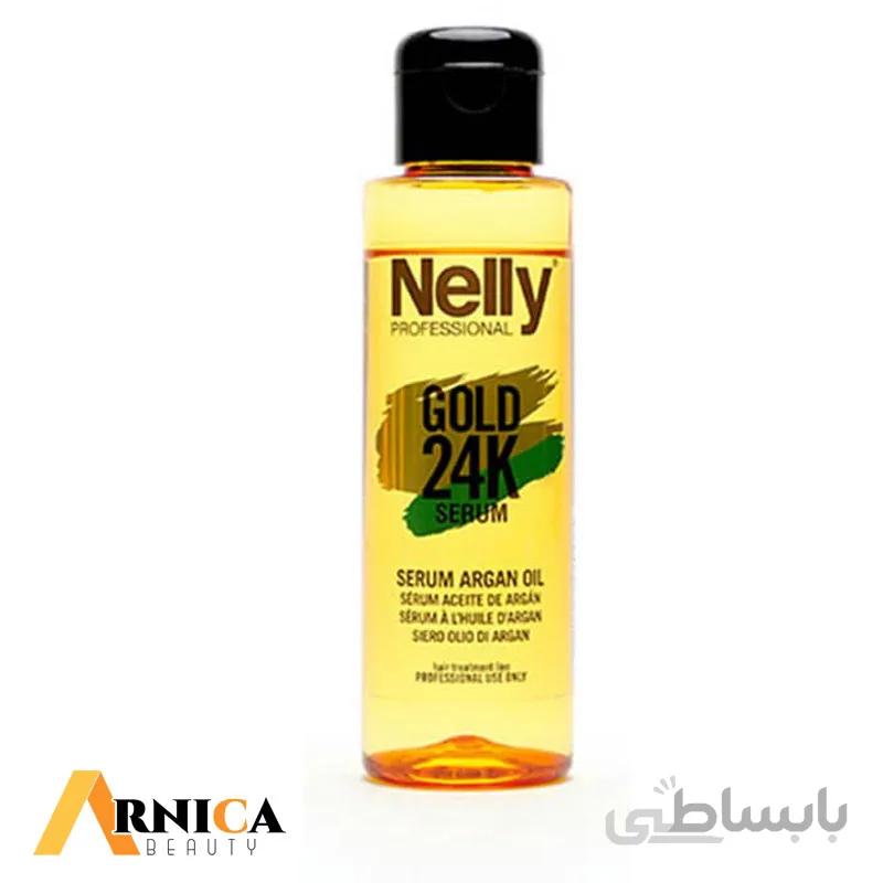 روغن آرگان ضد موخوره و ترمیم کننده گلد 24K نلی