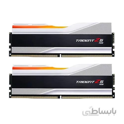 رم کامپیوتر G.SKILL Trident Z5 RGB SILVER 32GB 16GBx2 6000MHz CL36 DDR5