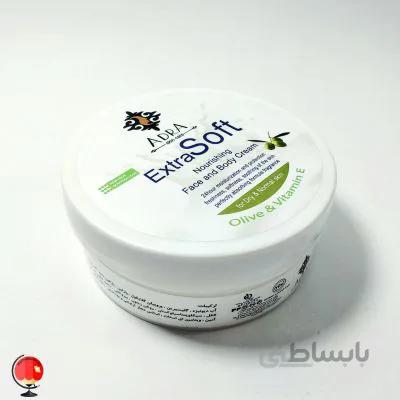 کرم مرطوب کننده دست و صورت آدرا (ADRA) مدل عصاره زیتون حجم 200 میلی لیتر