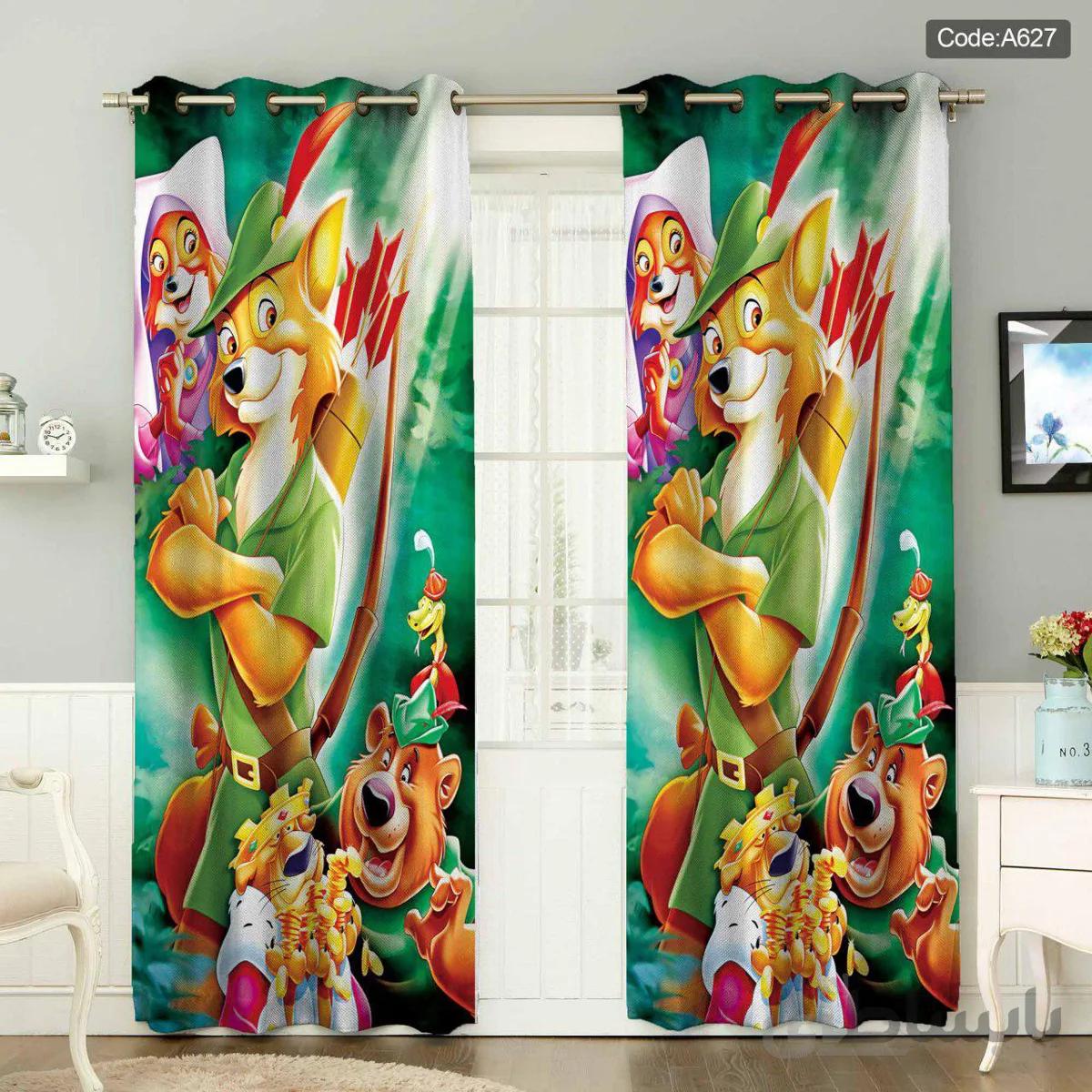 پرده پانچی چاپی کد A627