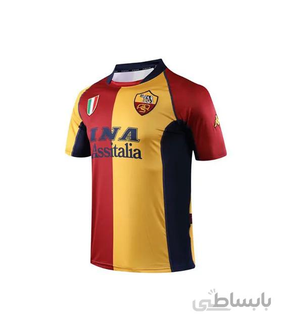 پیراهن کلاسیک آ اس رم AS Roma 2001/02 Retro Home Kit