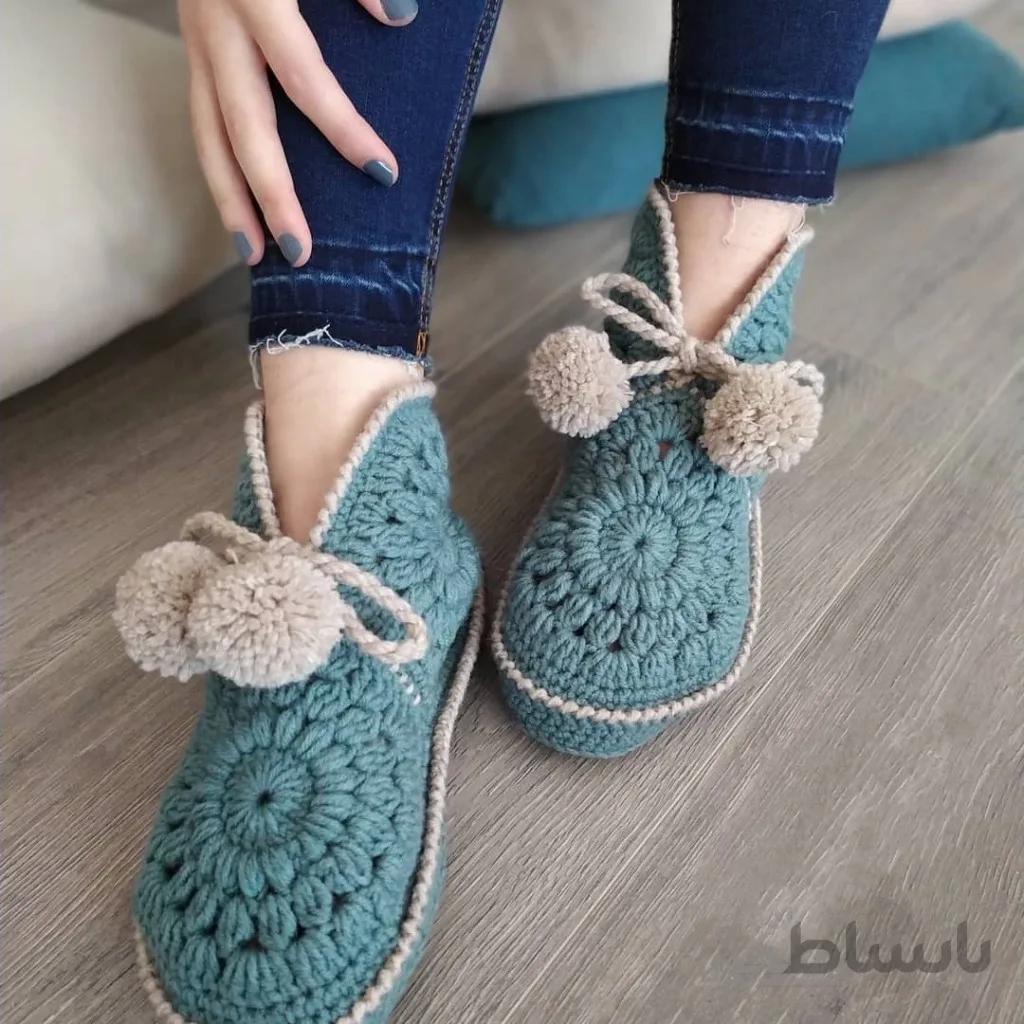 پاپوش بافتنی sindra مدل BIO-SAO