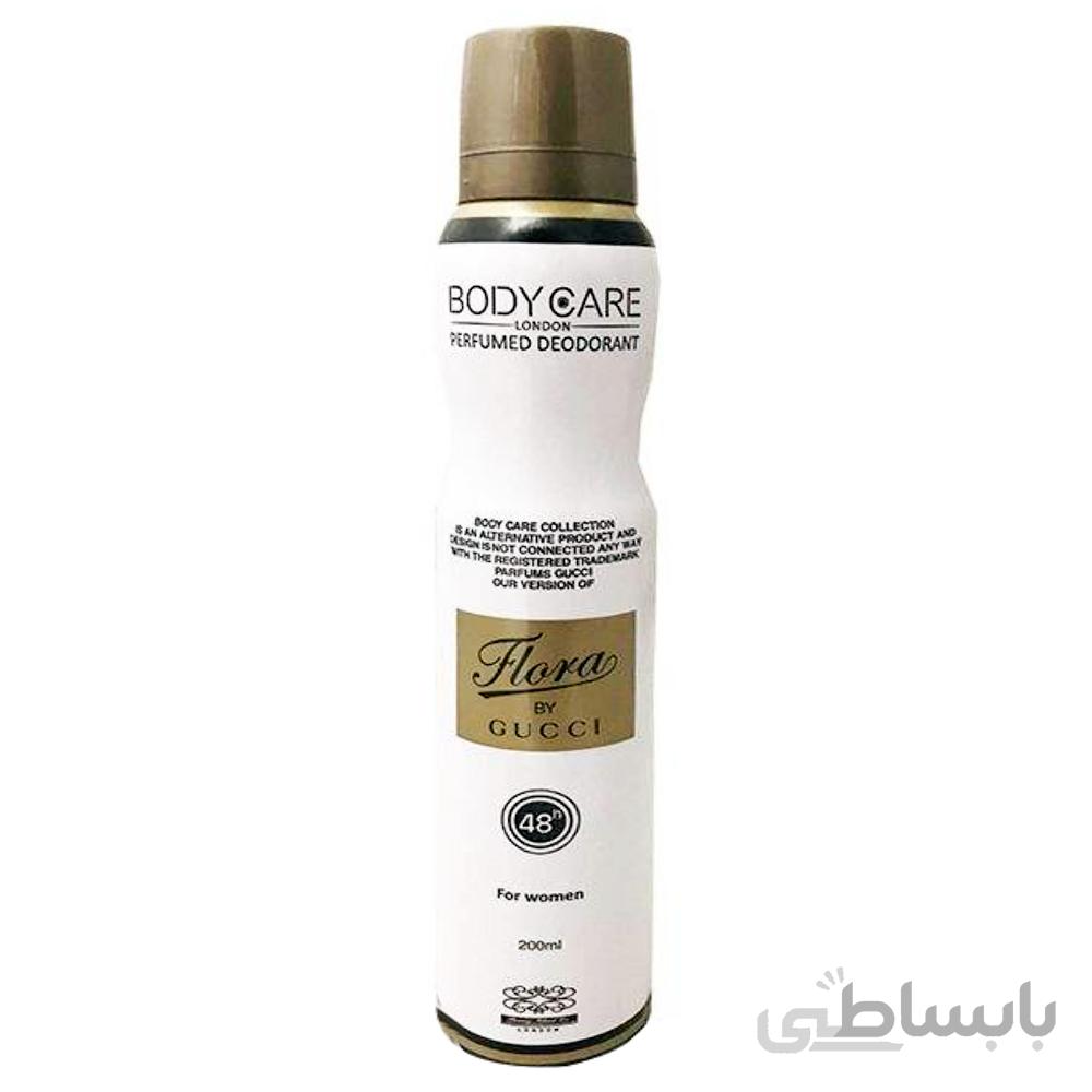 اسپری دئودورانت زنانه بادی کر مدل Flora حجم 200 میل ا اسپری دئودورانت زنانه بادی کر مدل Flora حجم 200 میل - دی سی مارکت