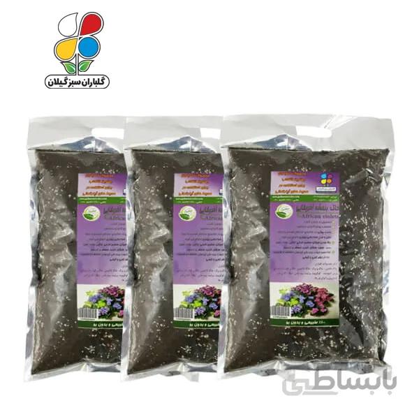 خاک بنفشه آفریقایی 1 کیلوگرمی بسته سه عددی مدل GPS1