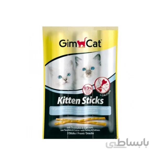 تشویقی مدادی بچه گربه با بوقلمون جیم کت – GimCat Kitten Sticks