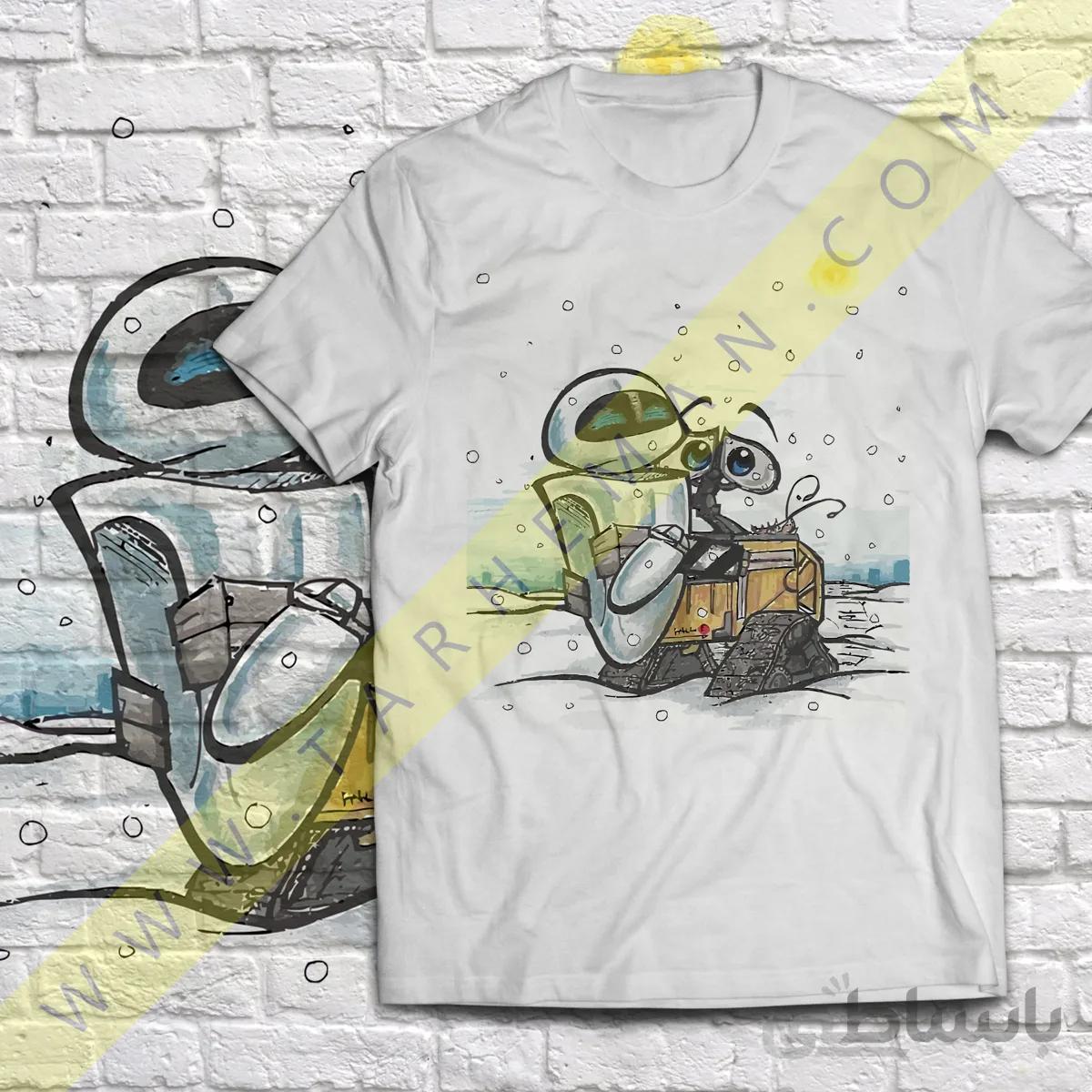 تی شرت با طرح جذاب از انیمیشن زیبای وال-ئی یا وال ای-WALL E-Animation