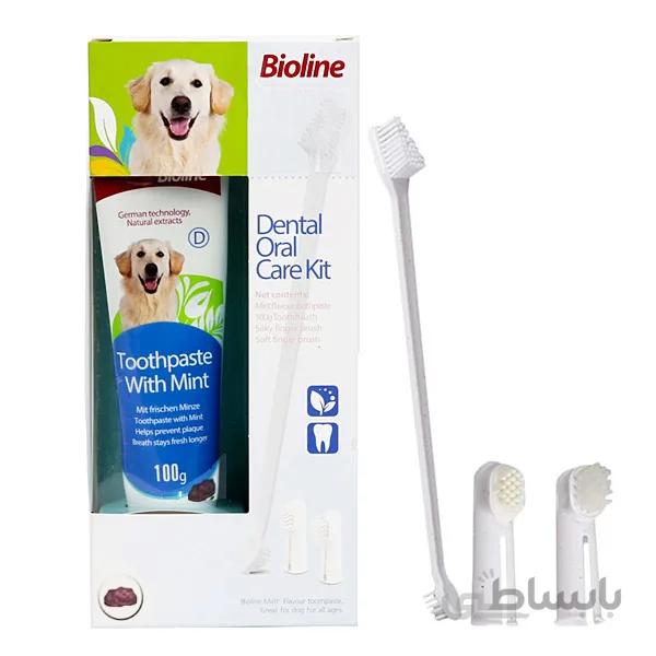 خمیر دندان و مجموعه مراقبت از دندان Bioline با طعم نعنا