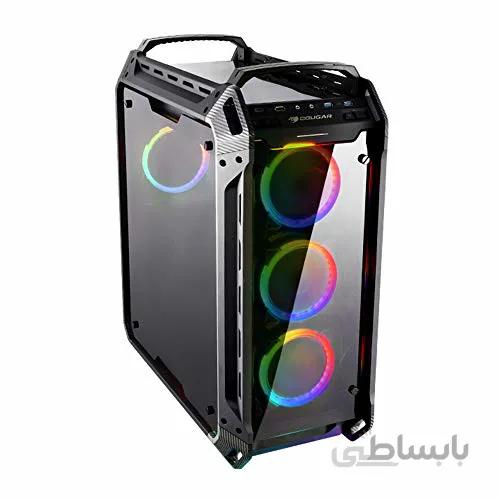 Cougar Panzer EVO RGB Black ATX Full Tower RGB LED بازی مورد با Remote
