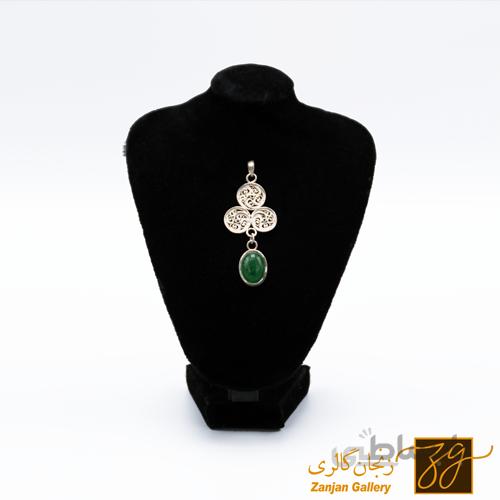 آویز گردنبند نقره کد 12