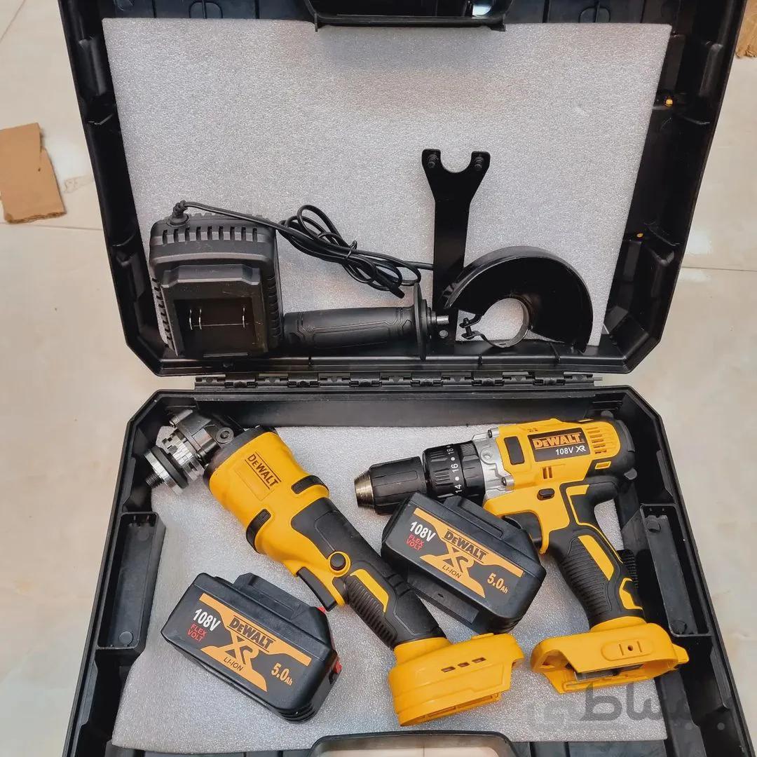 ست ابزار مینی فرز و دریل شارژی 108 ولت دیوالت ا Diwalt m rechargeable twin set