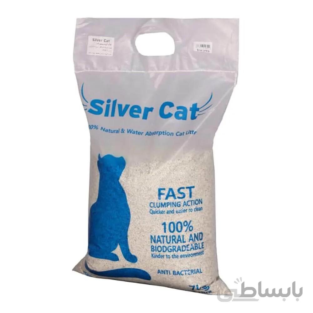 خاک بستر گربه سیلور کت وزن 7 کیلوگرم ا Silver Cat Cat Litter 7kg