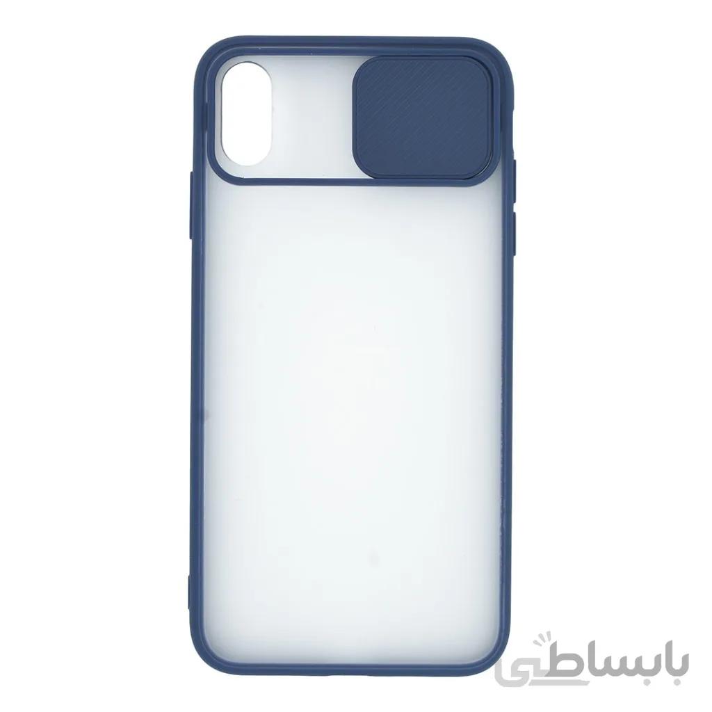 قاب گوشی اپل iPhone XS Max پشت مات کشویی محافظ لنز مدل K-MLNZ