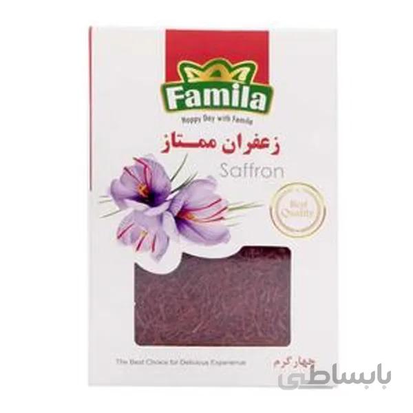 زعفران سرگل ممتاز کریستالی چهار گرمی فامیلا