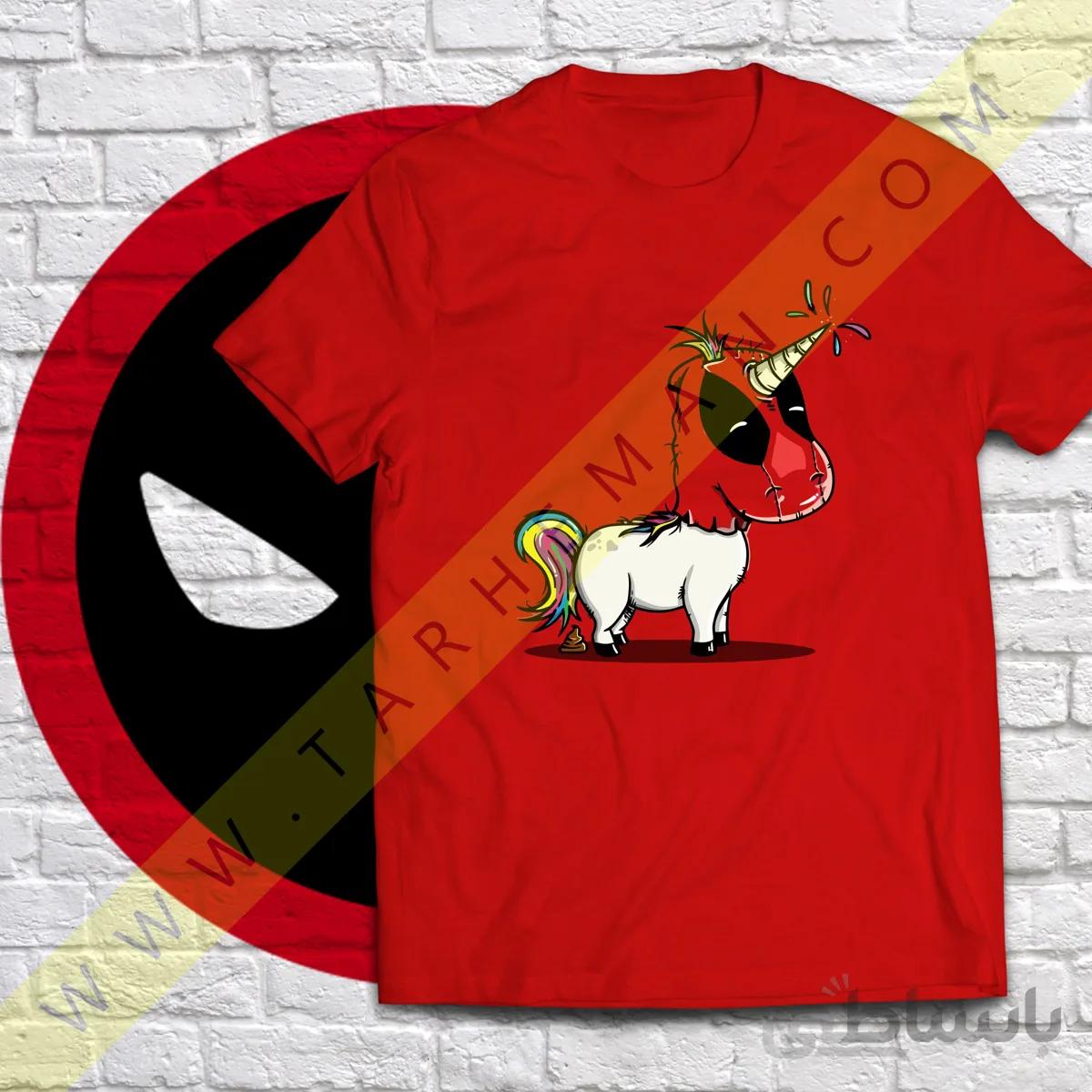 تیشرت با طرح فان از ابر قهرمان های هالیوود ددپول DeadPool Superhero