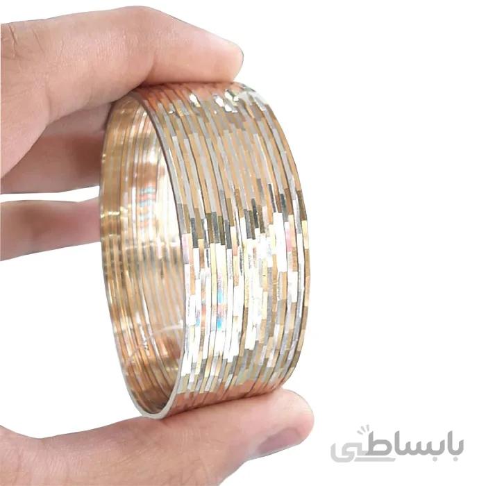 النگو 12 عددی سیمی طلا هندی زنانه کد 3354