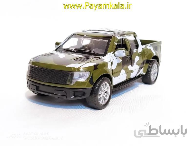 ماشین اسباب بازی وانت فورد ارتشی (CD TOYS-839)سبز
