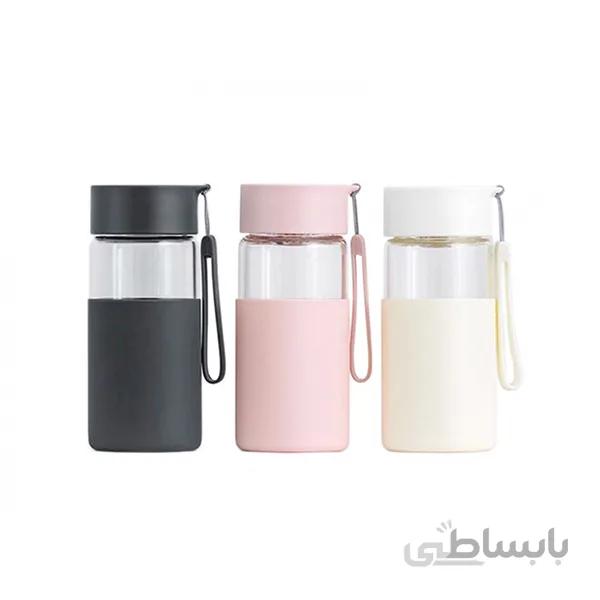 بطری شیشه ای قابل حمل شیائومی Xiaomi Youpin Fun Home Portable Glass Bottle Capacity 350ml