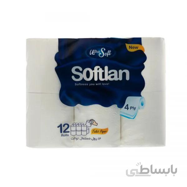 دستمال توالت دوازده قلو سافتلن