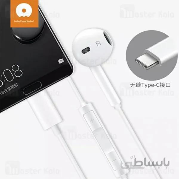 هندزفری سیمی طرح ایرپاد WUW R24 EarPods با کانکتور Type-C