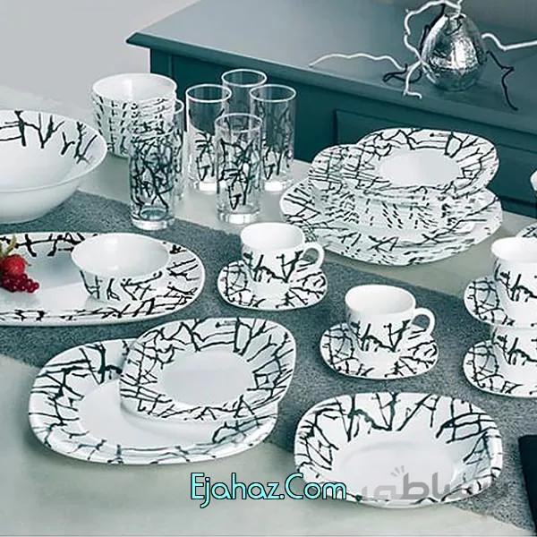 سرویس آرکوپال 38 پارچه لومینارک فرانسه مدل دریپینگ سفید لومینارک(Luminarc)