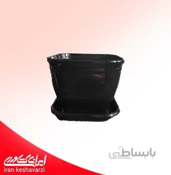 گلدان پلاستیکی مربعی سایز کوچک مدل 1012