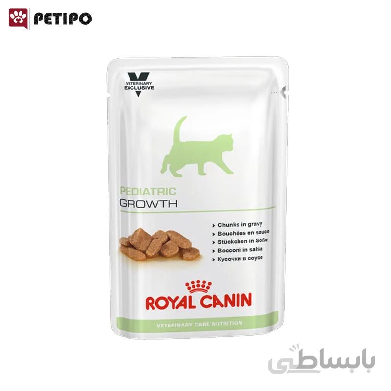 غذای پوچ بچه گربه بالای چهار ماه رویال کنین Royal Canin VCN Pediatric Growth Pouch وزن 85 گرم