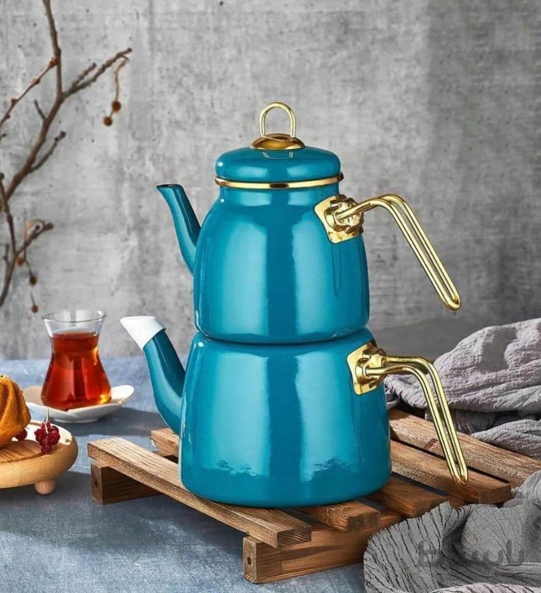 کتری و قوری لعابی ترکیه